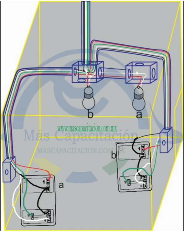 Diagrama De Dos Apagadores Y Dos Contactos Modus Pro M S Capacitaci N