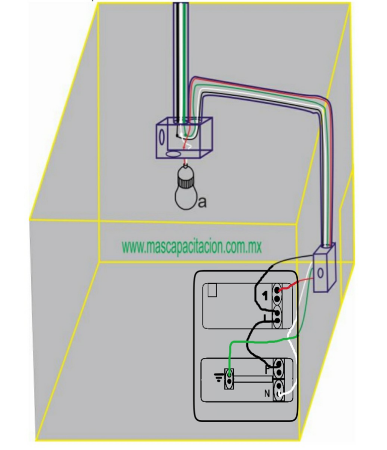 Instalacion De Un Apagador Sencillo Con Un Contacto M S Capacitaci N